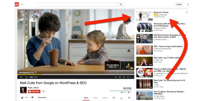 Một số hình thức quảng cáo video trên Youtube thường gặp.