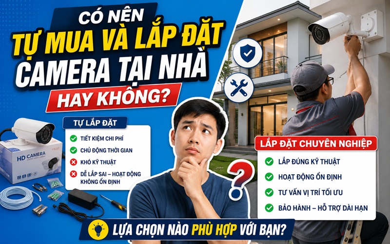 có nên tự mua và lắp đặt camera tại nhà
